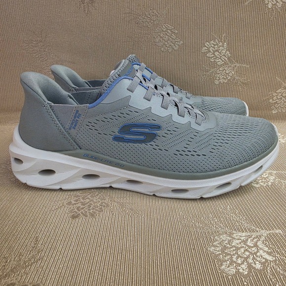 Skechers Shoes - Skechers Hands Free Slip-ins Glide-Lite 2.0 Grey Blue Sneakers 179341 Womens 8
